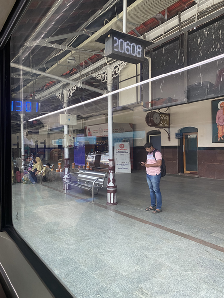 Onboard the Vande Bharath Train going from Mysuru to Chennai with my stop at Bengaluru